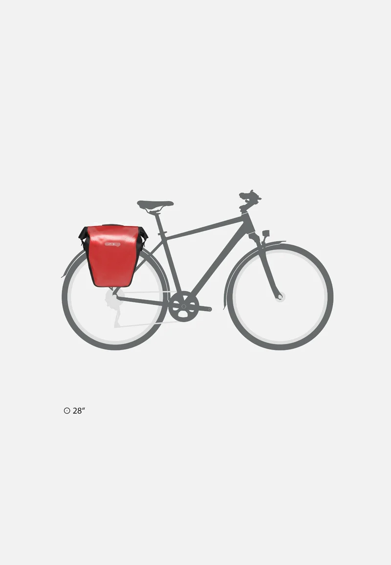 Back-Roller Core QL2.1 Rot Schwarz - Fahrradtasche
