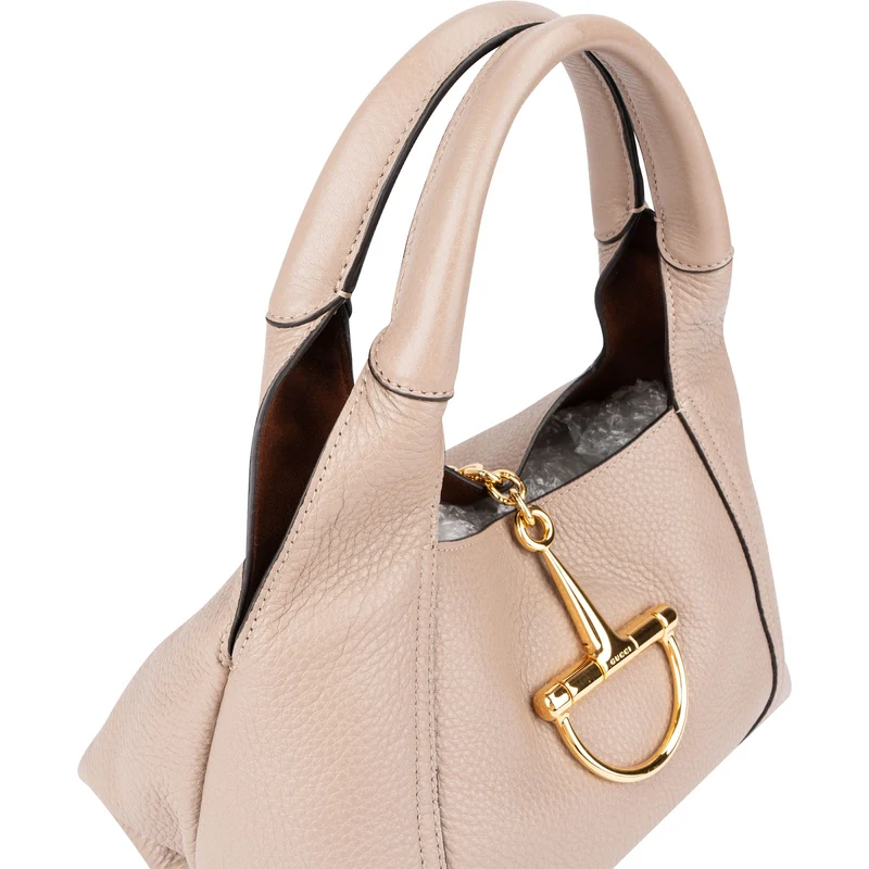 Gucci Grained Leather Horsebit 1955 Small Tote Handbag