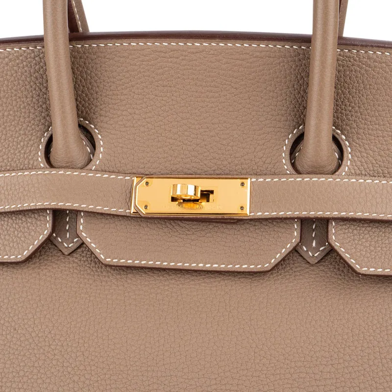Hermès Taupe Togo Leather Birkin 35 Handbag (2023)