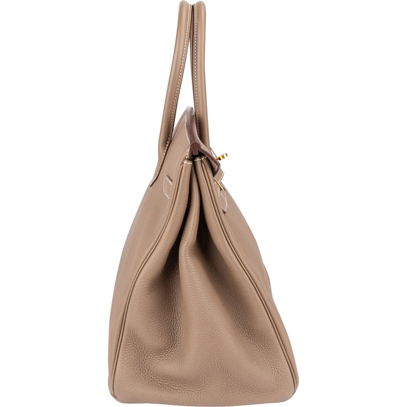 Hermès Taupe Togo Leather Birkin 35 Handbag (2023)