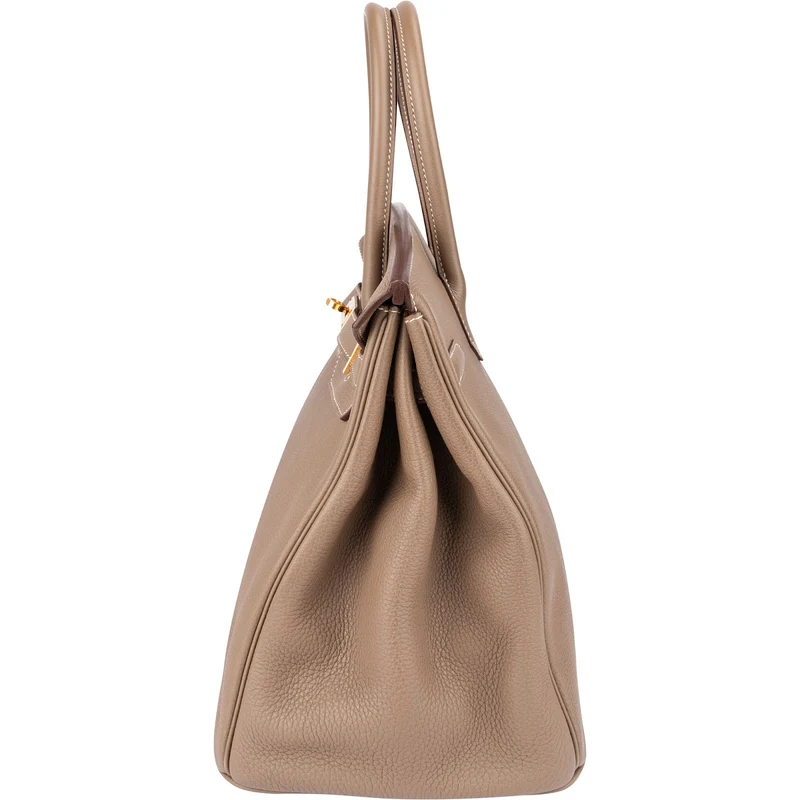 Hermès Taupe Togo Leather Birkin 35 Handbag (2023)