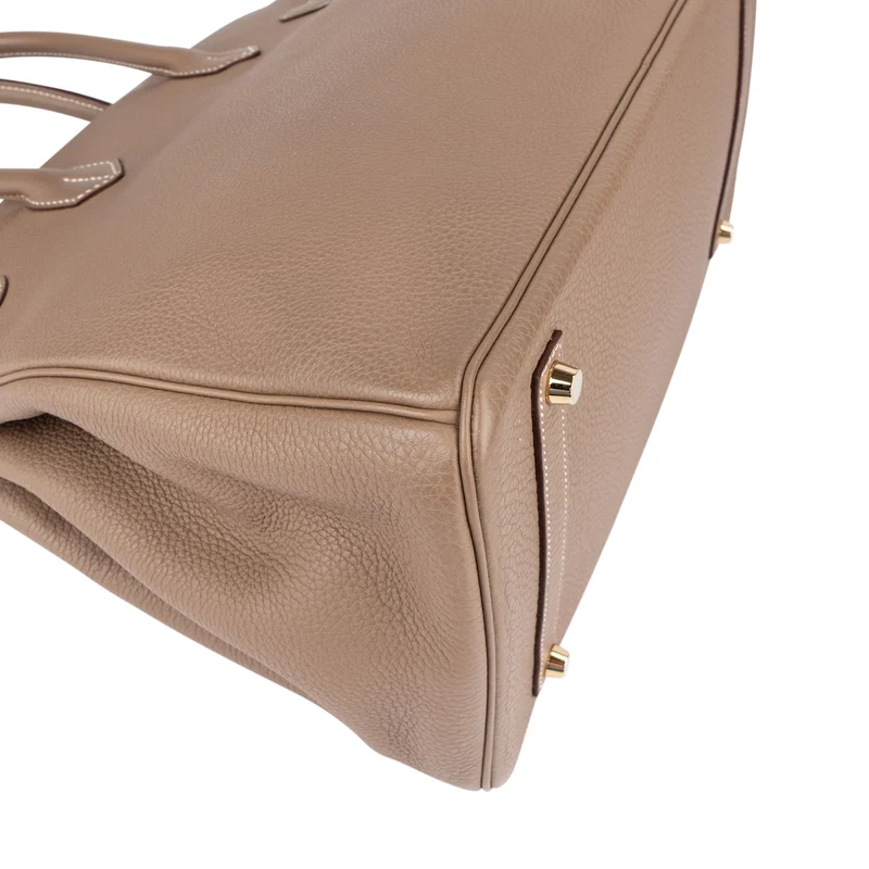 Hermès Taupe Togo Leather Birkin 35 Handbag (2023)
