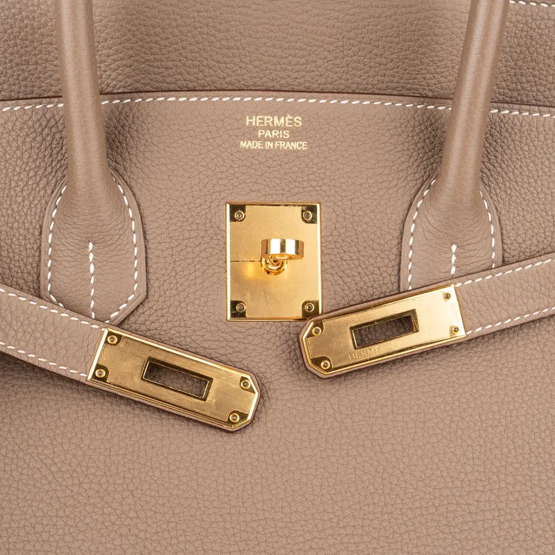 Hermès Taupe Togo Leather Birkin 35 Handbag (2023)