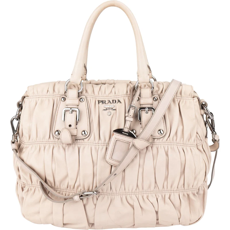 Prada Matelassé Nappa Leather Gaufre Satchel Handbag