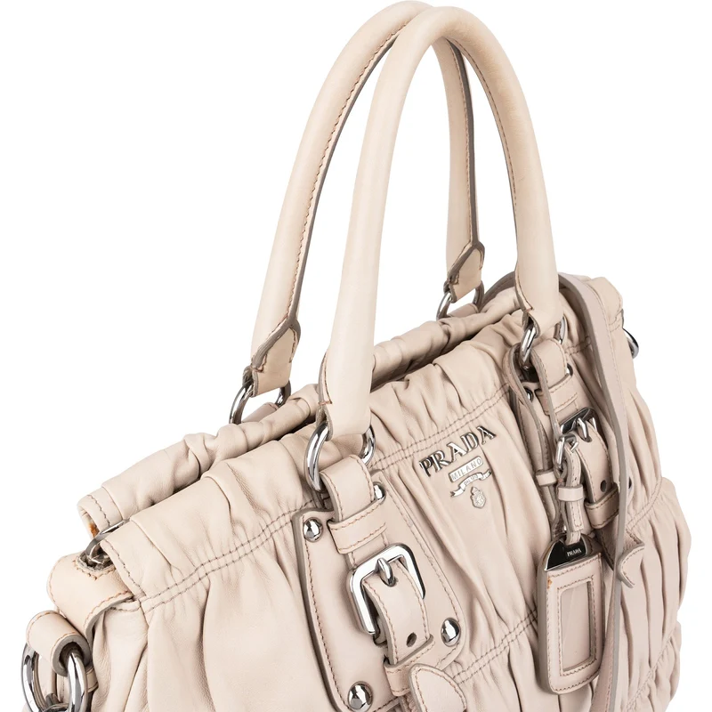 Prada Matelassé Nappa Leather Gaufre Satchel Handbag