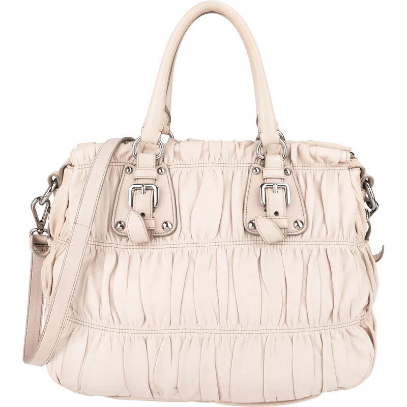 Prada Matelassé Nappa Leather Gaufre Satchel Handbag