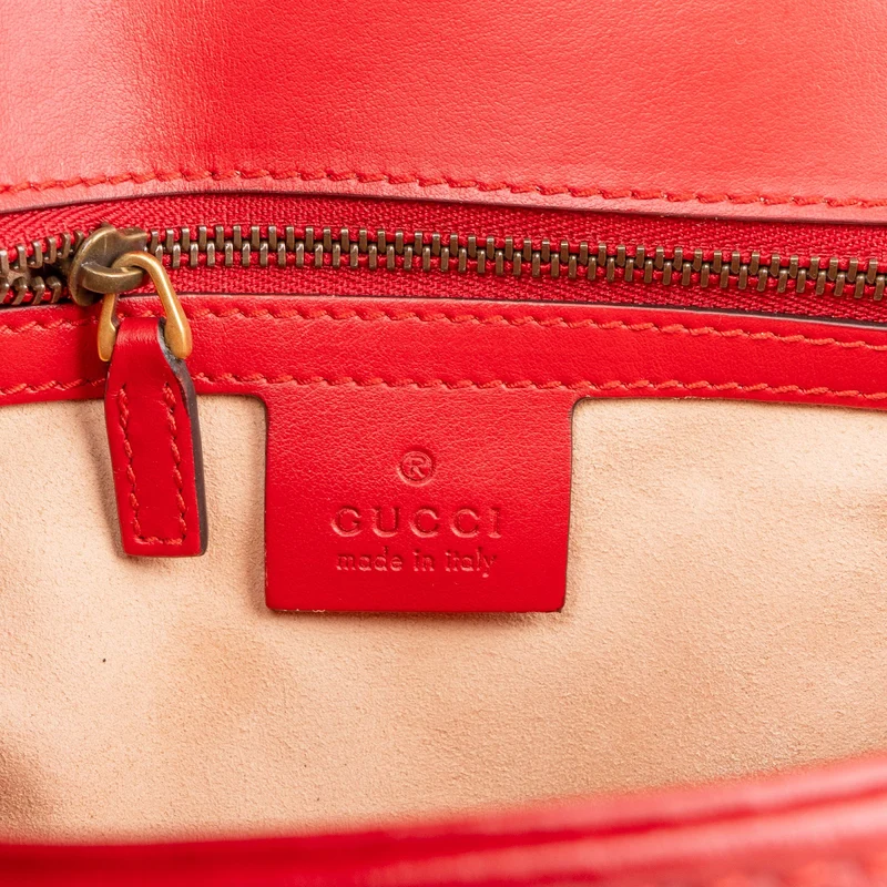 Gucci Chevron Matelassé Leather GG Marmont Medium Shoulder Crossbody Bag