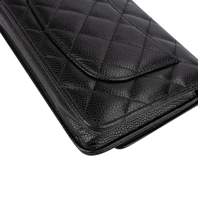 Chanel Caviar Leather Wallet On Chain Crossbody Bag