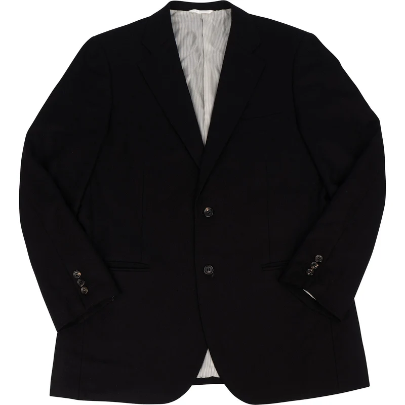 Emerngildo Zegna Black Wool Cashmere Sakko Jacket (M)