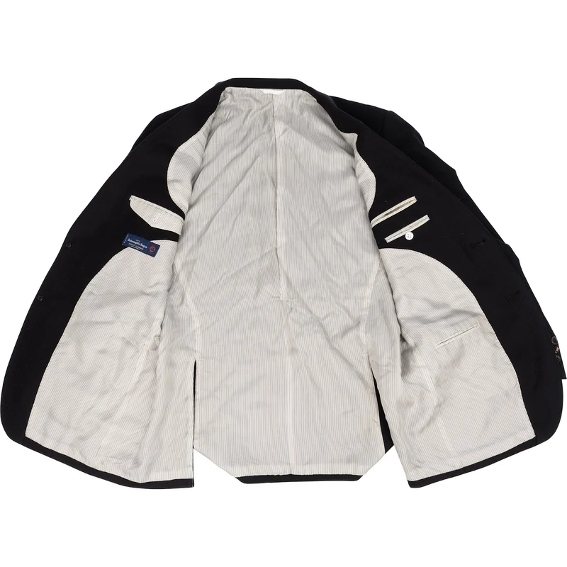 Emerngildo Zegna Black Wool Cashmere Sakko Jacket (M)