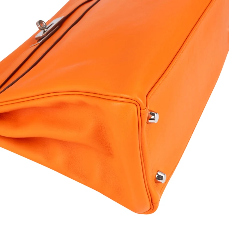 Hermès Orange Swift Leather Kelly 32 Handbag