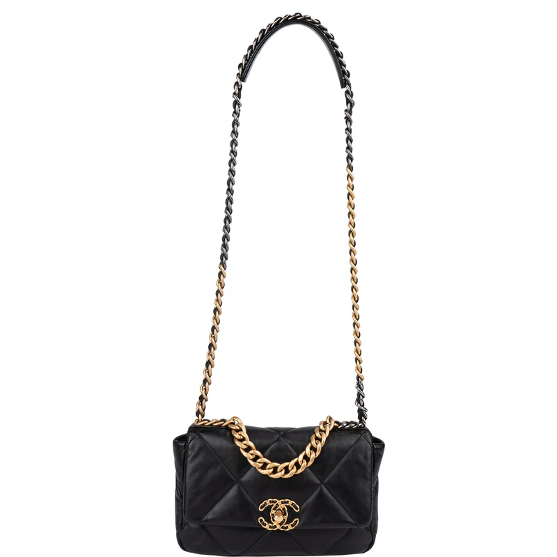 Chanel 19 Quilted Lambskin Single Flap Crossbody Bag