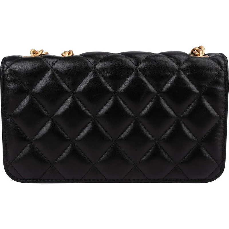 Chanel Quilted Lambskin Single Flap Adjustable Crossbody Bag