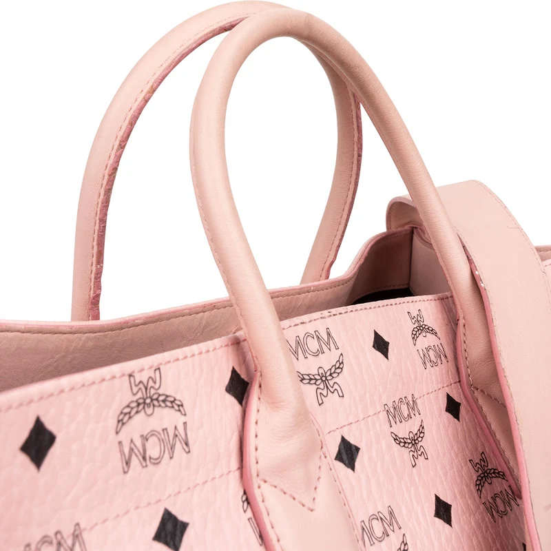 MCM Monogram Visetos Shopper Tote Bag