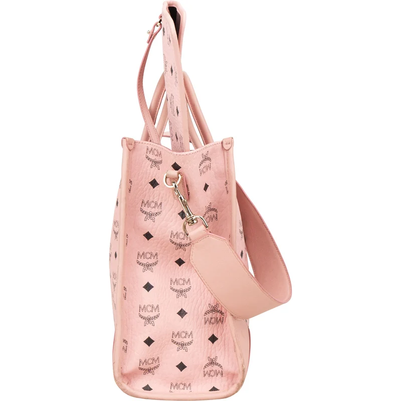 MCM Monogram Visetos Shopper Tote Bag