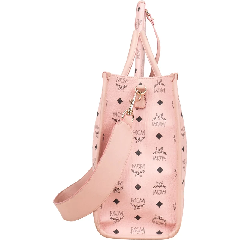 MCM Monogram Visetos Shopper Tote Bag