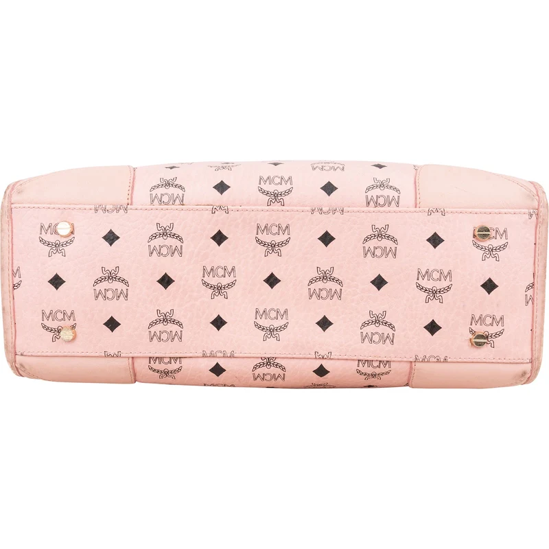 MCM Monogram Visetos Shopper Tote Bag