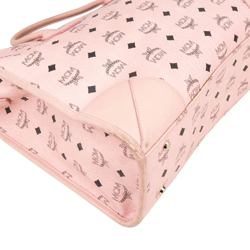 MCM Monogram Visetos Shopper Tote Bag