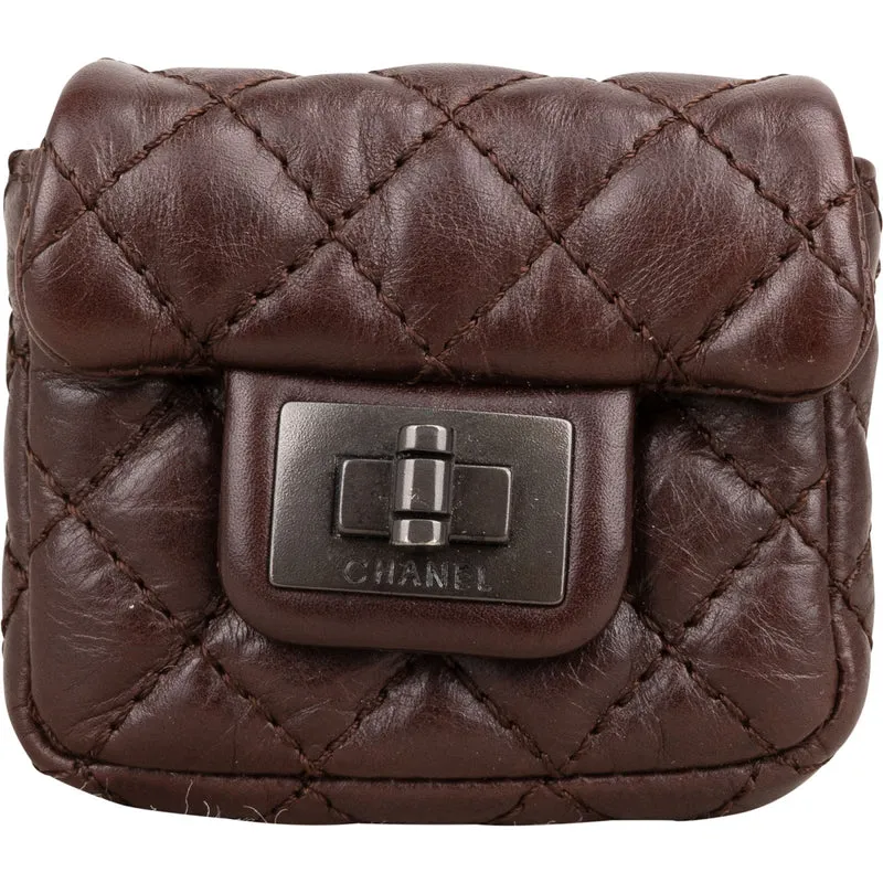 Chanel Quilted Lambskin 2.55 Reissue Belt Bag Pouch Micro Case Accessoires