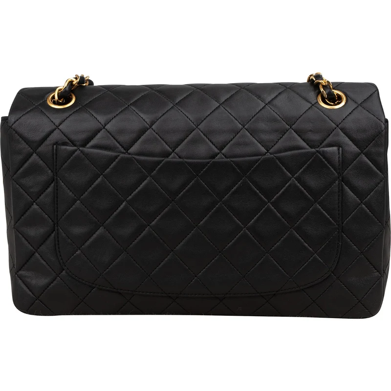 Chanel Quilted Lambskin 24K Gold Single Flap Shoulder Bag