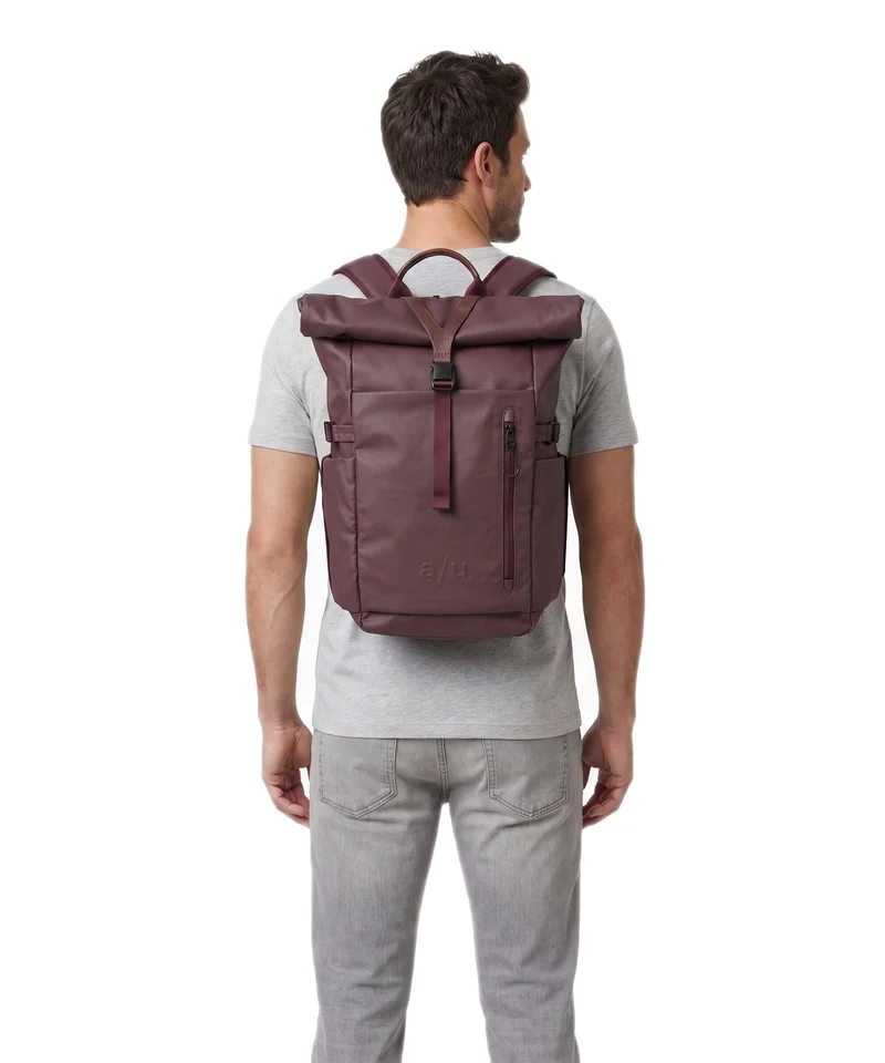Aunts & Uncles Japan RE Tokachi Rolltop Rucksack merlot