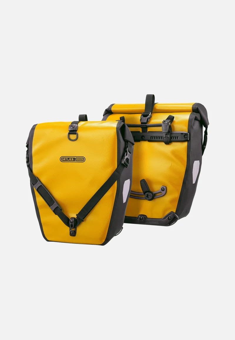 Back-Roller Sonnengelb Schwarz 2er Set - Fahrradtasche