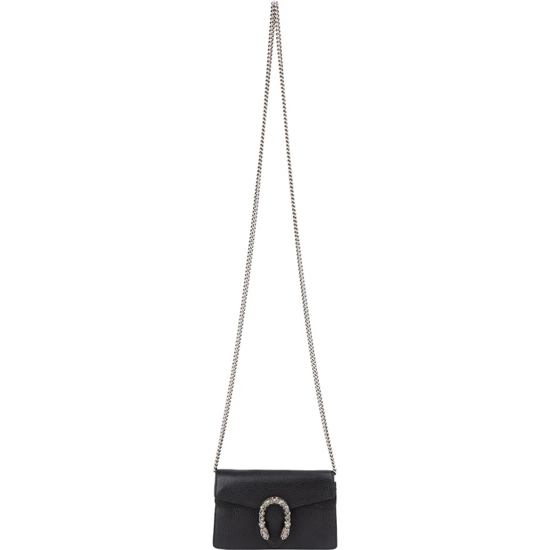 Gucci Grained Leather Dionysus Super Mini Crossbody Bag