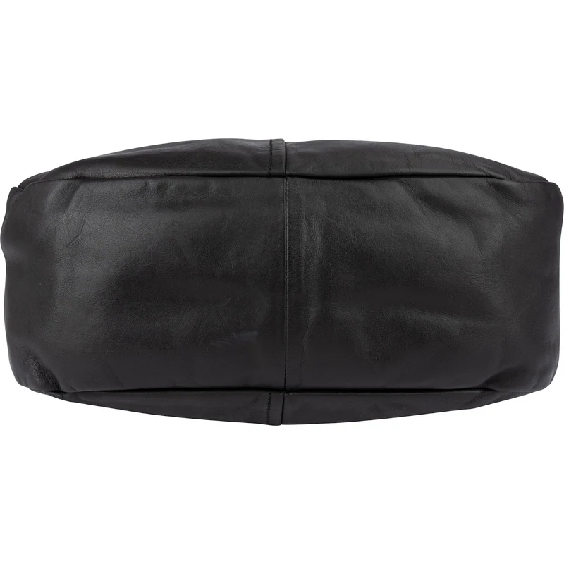 Prada Black Calfskin Leather Hobo Shoulder Bag