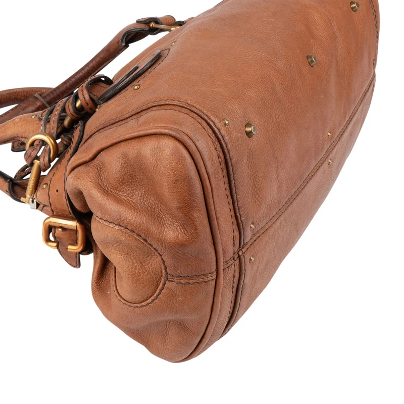 Chloé Grained Leather Paddington Handbag