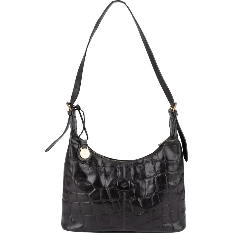 Mulberry Croc-Embossed Leather Shoulder Bag