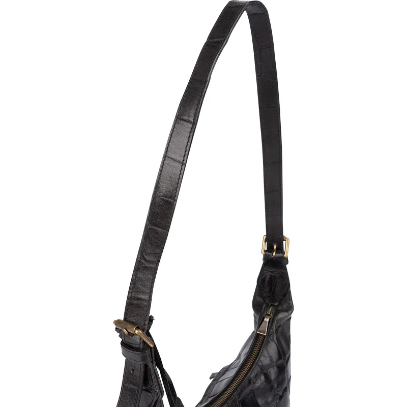 Mulberry Croc-Embossed Leather Shoulder Bag