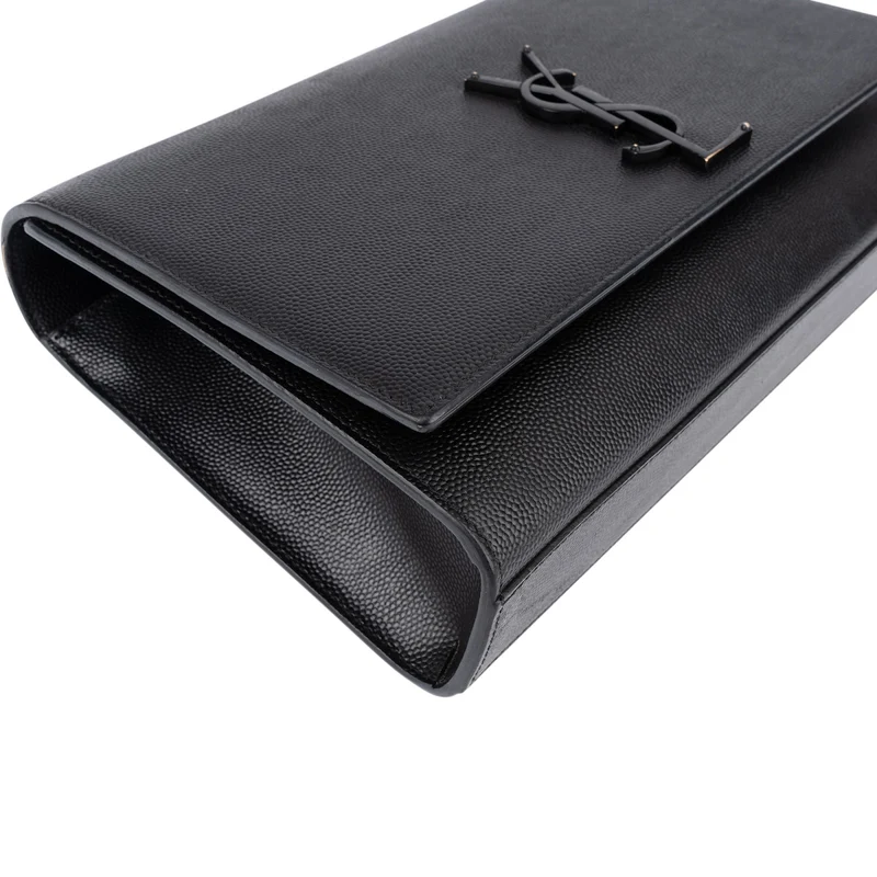 Saint Laurent Grain De Poudre Embossed Leather Kate Chain Crossbody Bag