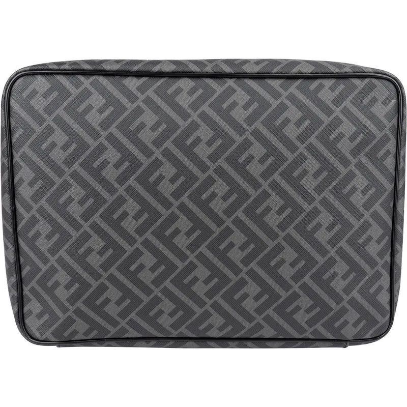 Fendi Monogram FF Canvas Pouch Accessoires Case Clutch