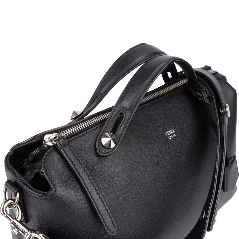 Fendi Black Leather By The Way Crossbody Handbag