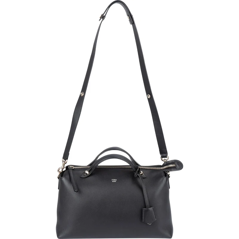 Fendi Black Leather By The Way Crossbody Handbag