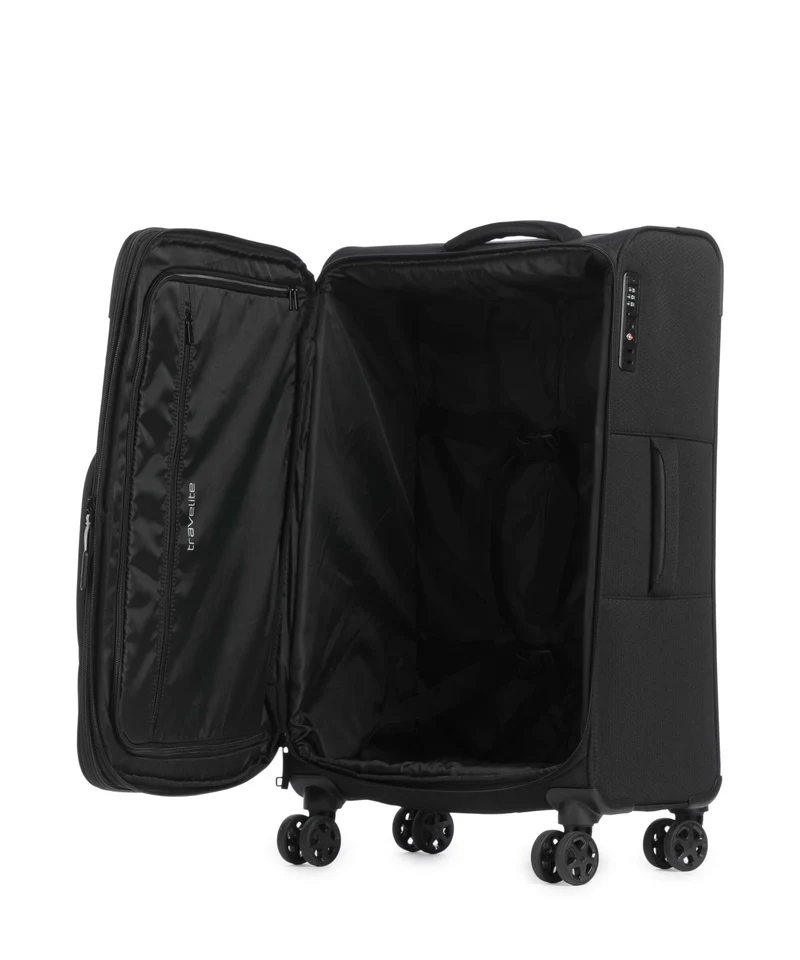Travelite Kick Off 4-Rollen Trolley black