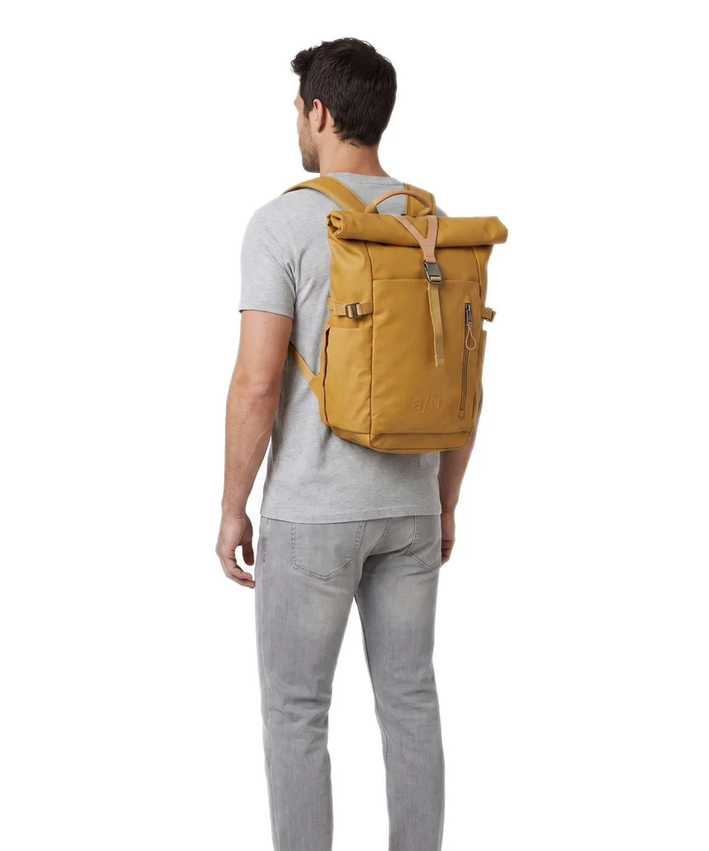 Aunts & Uncles Japan RE Tokachi Rolltop Rucksack honey