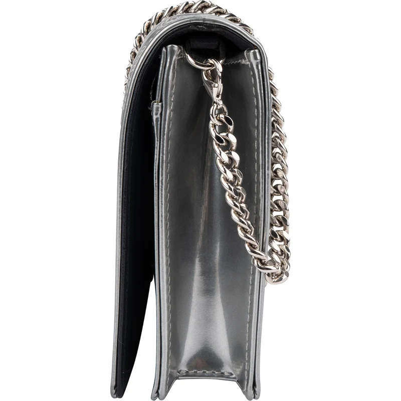 Christian Dior Metallic Patent Leather Diorama Flap Crossbody Bag