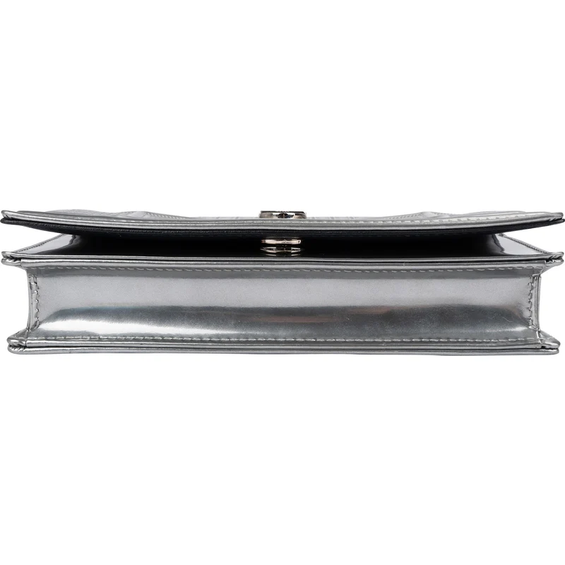 Christian Dior Metallic Patent Leather Diorama Flap Crossbody Bag