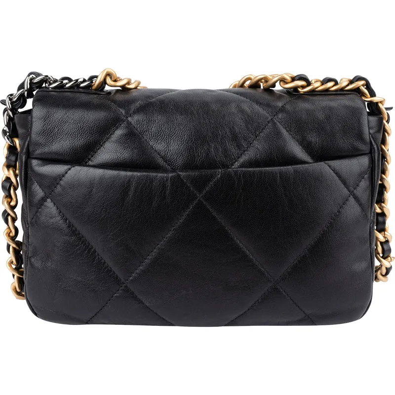 Chanel 19 Quilted Lambskin Single Flap Crossbody Bag