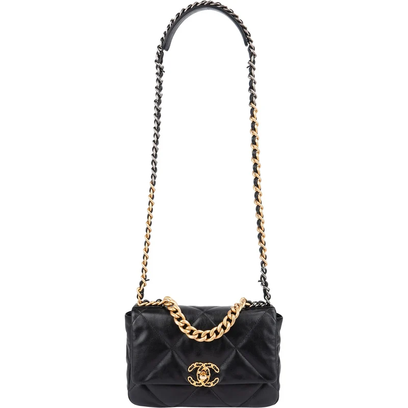 Chanel 19 Quilted Lambskin Single Flap Crossbody Bag