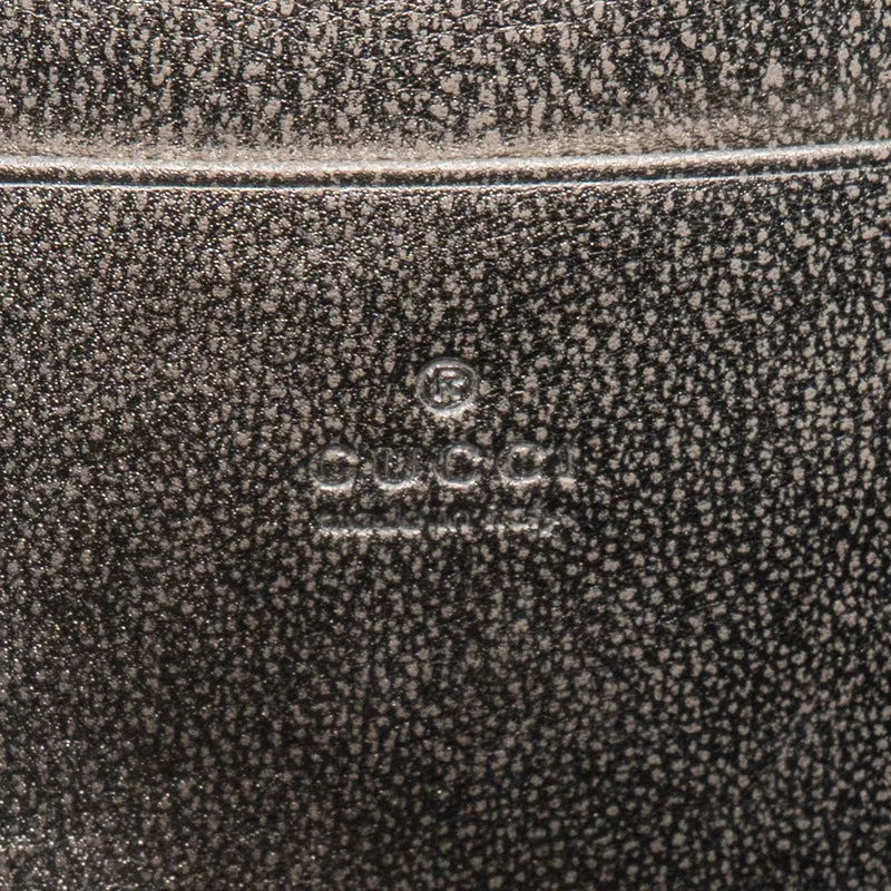 Gucci Lizard-Embossed Metallic Leather Dionysus Wallet On Chain Crossbody Bag