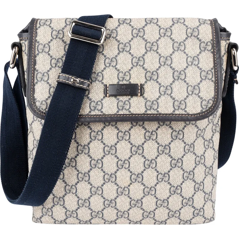 Gucci Monogram GG Supreme Canvas Messenger Crossbody Bag