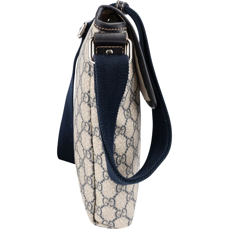 Gucci Monogram GG Supreme Canvas Messenger Crossbody Bag