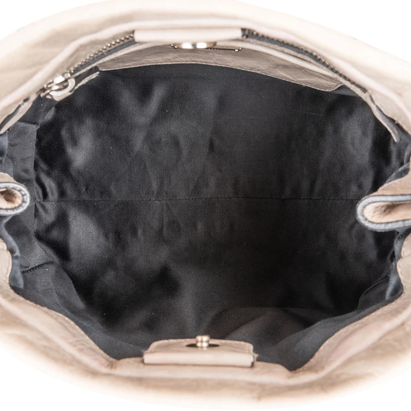 Miu Miu Vitello Lux Leather Bow Small Hobo Handbag