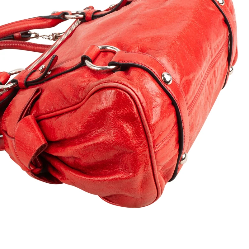 Miu Miu Vitello Lux Leather Bow Handbag