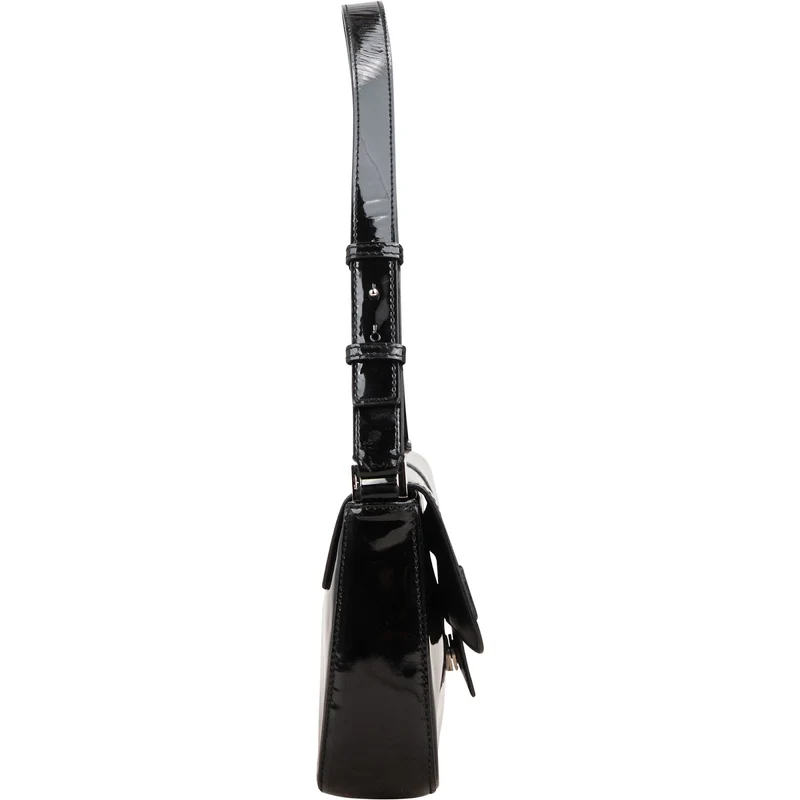 Salvatore Ferragamo Patent Leather Vara Bow Shoulder Bag