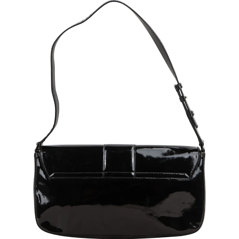 Salvatore Ferragamo Patent Leather Vara Bow Shoulder Bag