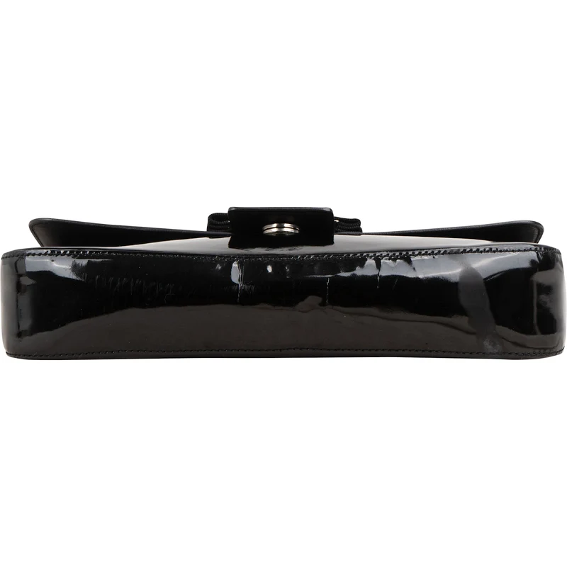 Salvatore Ferragamo Patent Leather Vara Bow Shoulder Bag