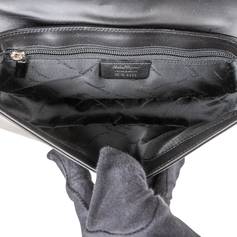 Salvatore Ferragamo Patent Leather Vara Bow Shoulder Bag